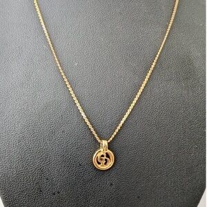 Christian Dior Gold Fashion Necklace CD Pendant
